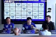 樊振东正式亮相德甲,身着新球衣德语问好:希望帮助球队取得好成绩,和队伍共同前进 樊振东正式亮相德甲,身着新球衣德语问好:希望帮助球队取得好成绩,和队伍共同前进